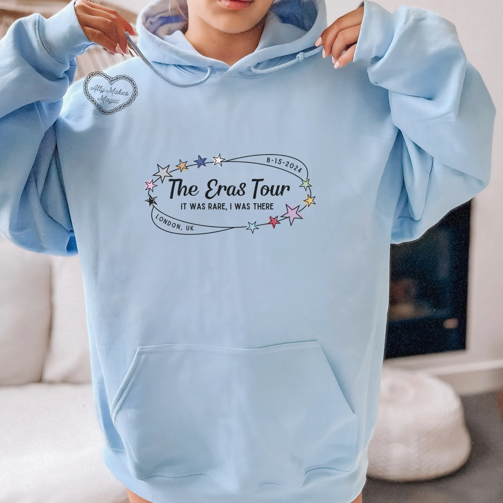 london night 4 retro hoodie sold by Ally Makes Magic product image thumbnail 2