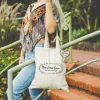 london night 7 retro tote bag sold by Ally Makes Magic