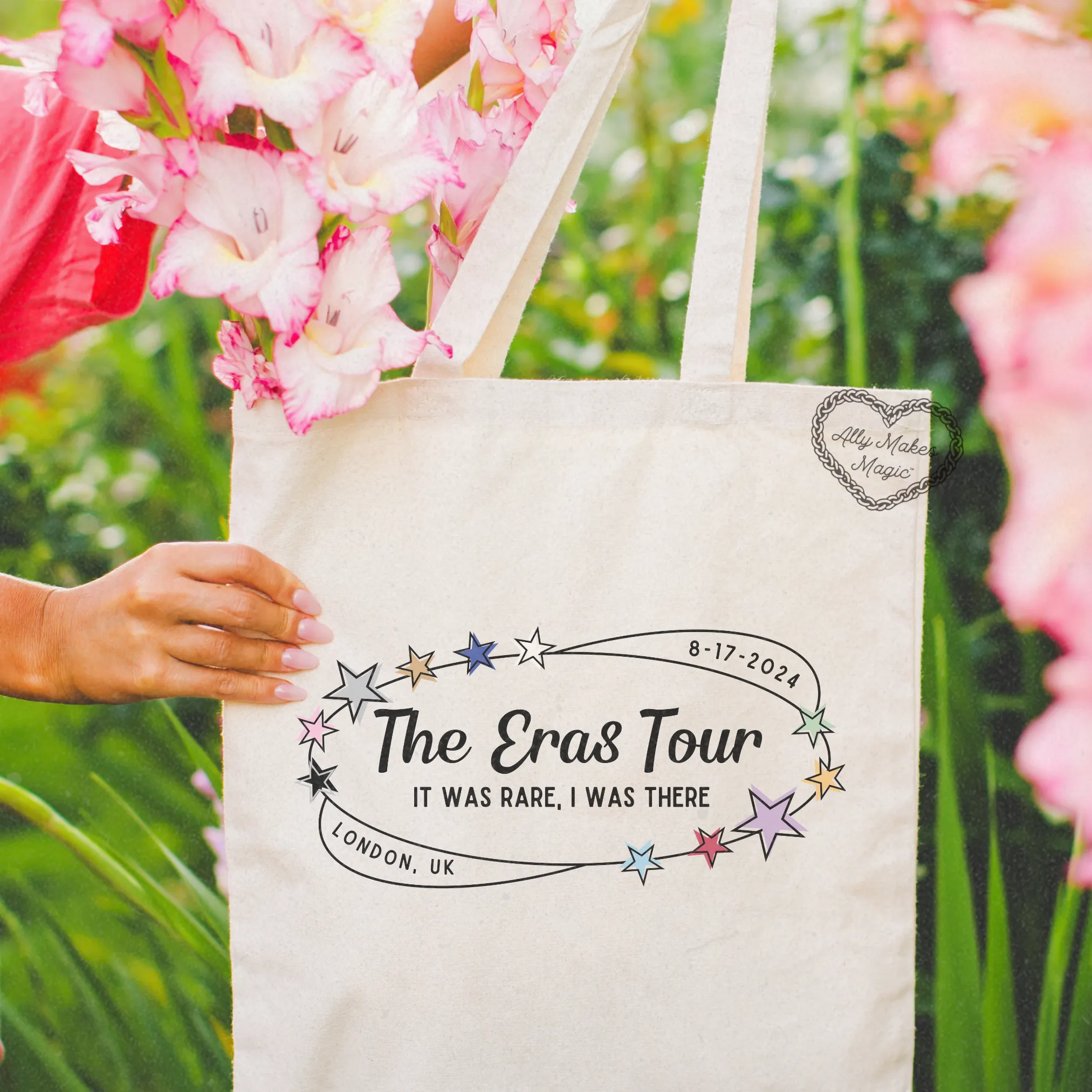 london night 6 retro tote bag sold by Ally Makes Magic product image thumbnail 2