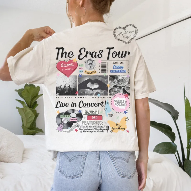 warsaw night 2 retro tee | comfort colors sold by Ally Makes Magic