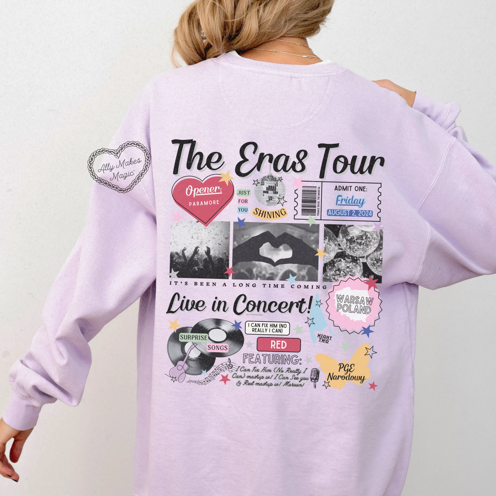 warsaw night 2 retro pullover | comfort colors sold by Ally Makes Magic