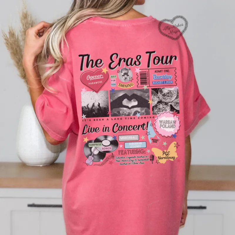 warsaw night 1 retro tee | comfort colors sold by Ally Makes Magic