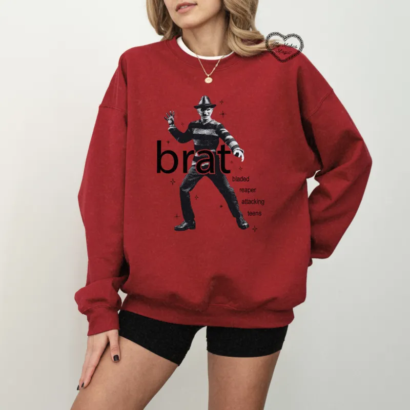 nightmare on brat street sweater sold by Ally Makes Magic