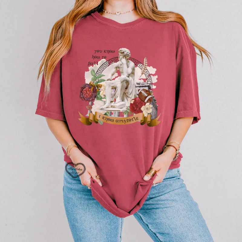 aristotle tee sold by Ally Makes Magic