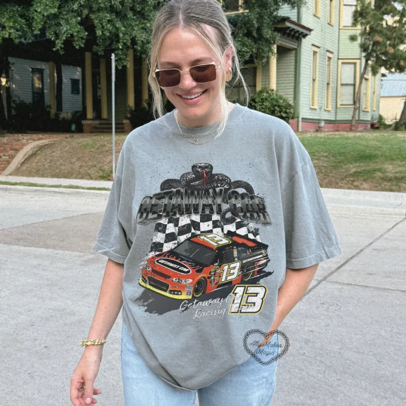 getaway racing tee sold by Ally Makes Magic