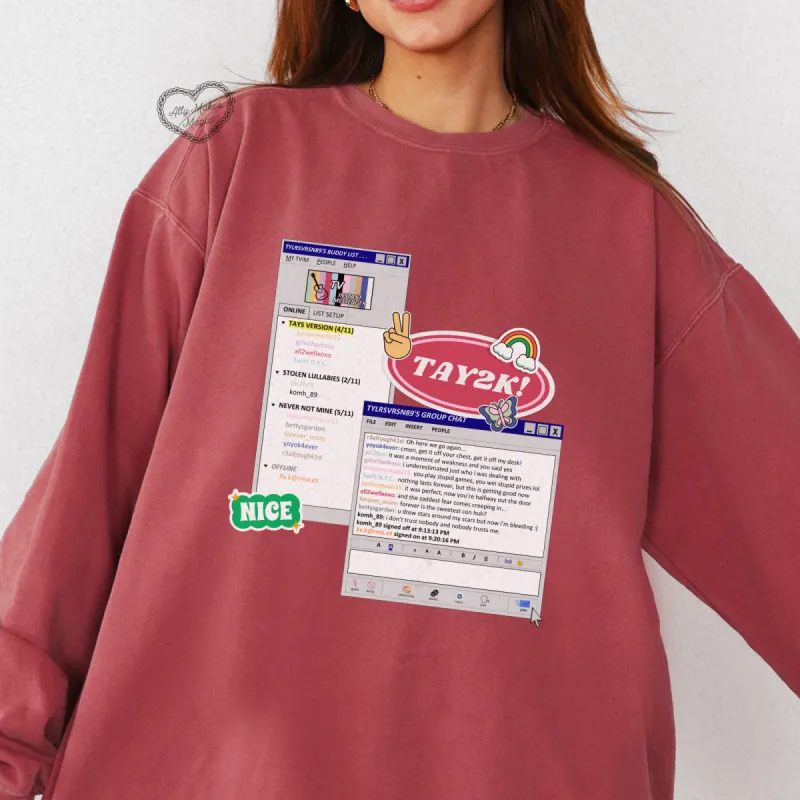 friends list pullover (tay2k) sold by Ally Makes Magic