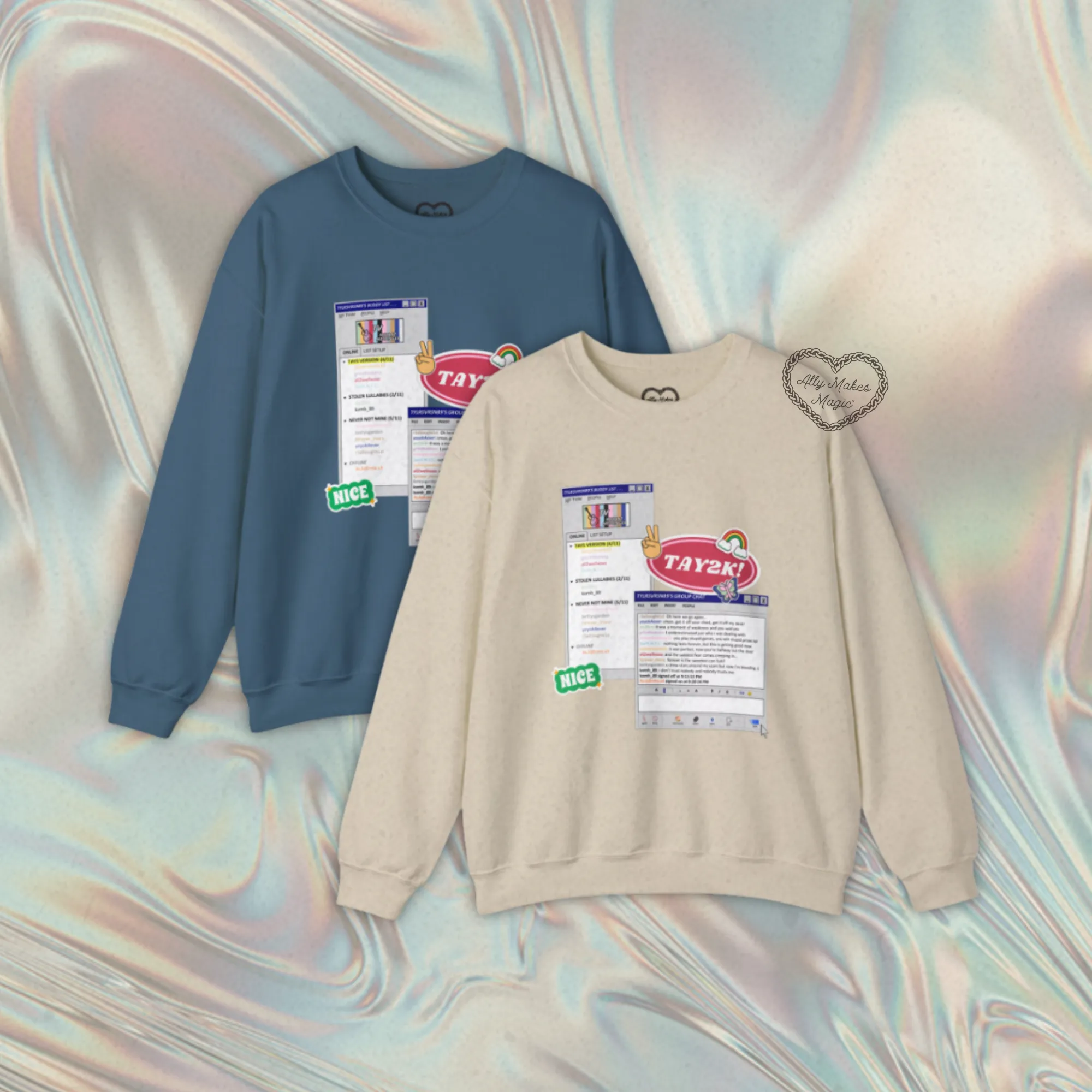 friends list sweater (tay2k) gildan sold by Ally Makes Magic