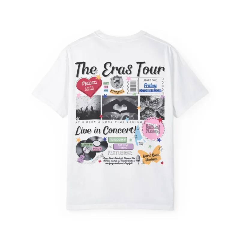 miami night 1 retro tee | comfort colors sold by Ally Makes Magic