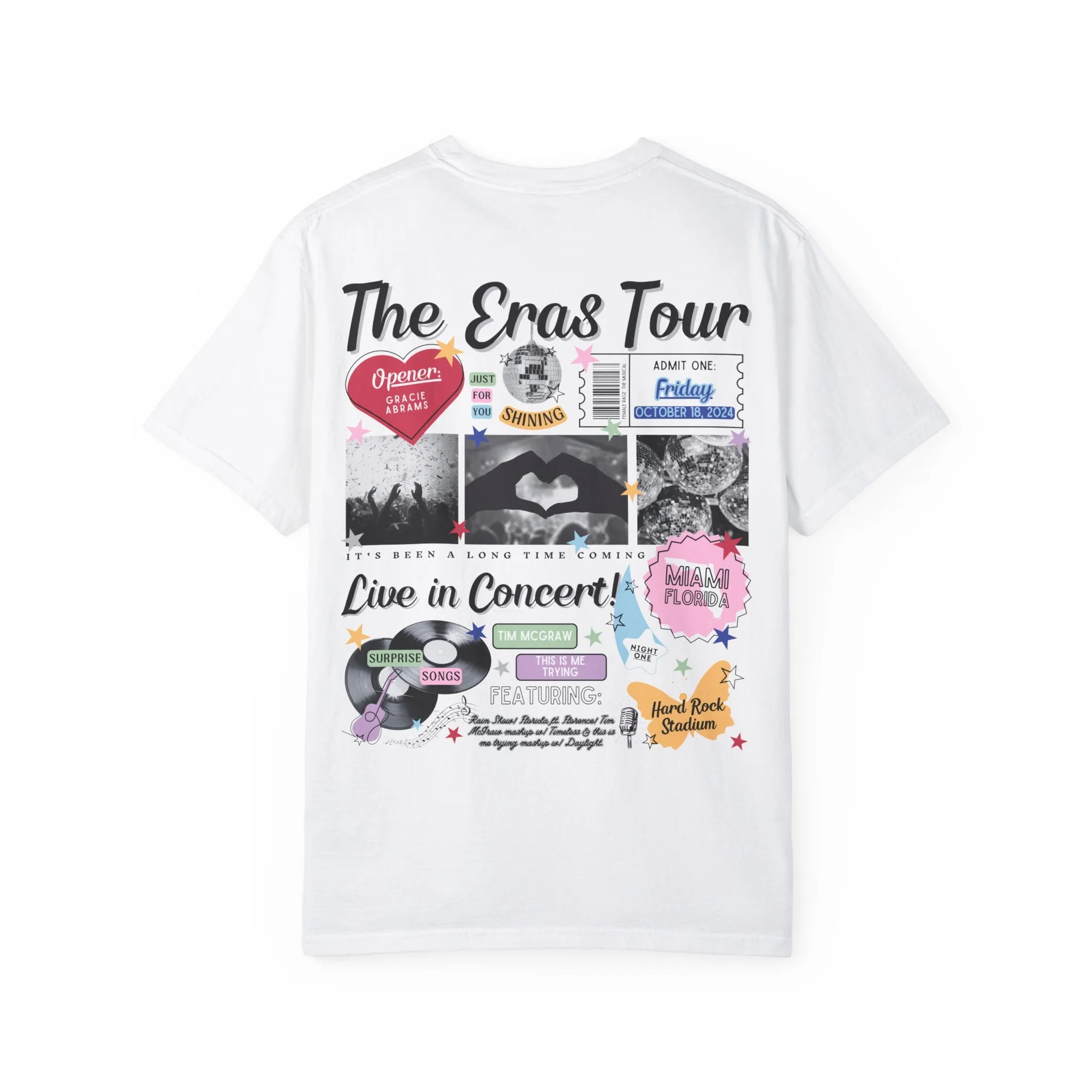 miami night 1 retro tee | comfort colors sold by Ally Makes Magic