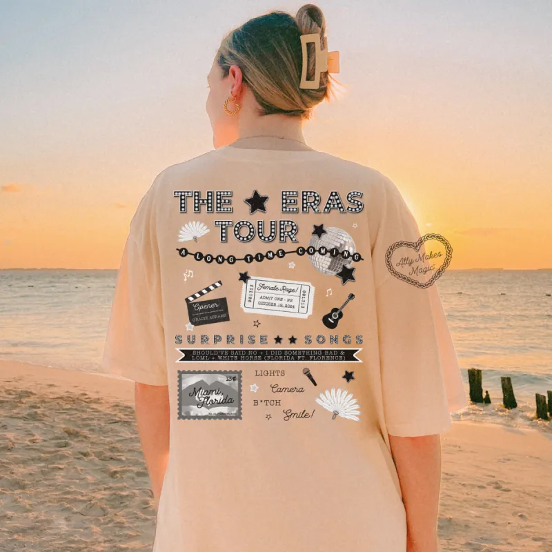 miami night 2 tee | comfort colors (tortured) sold by Ally Makes Magic