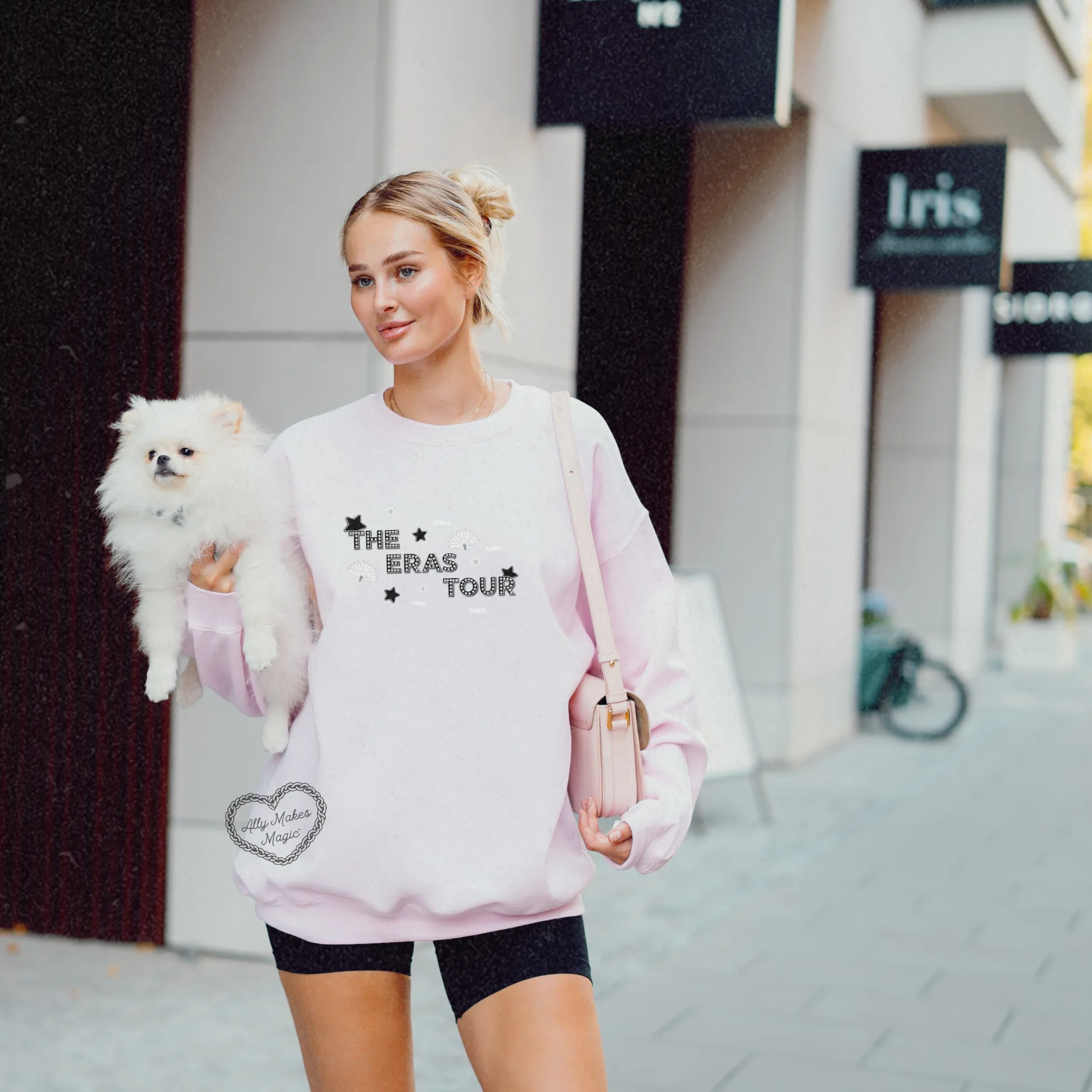 miami night 2 sweater | gildan (tortured) sold by Ally Makes Magic product image thumbnail 2