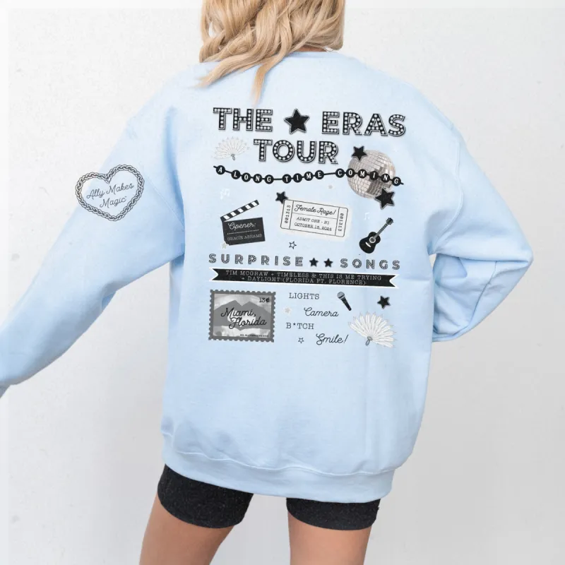 miami night 1 sweater | gildan (tortured) sold by Ally Makes Magic