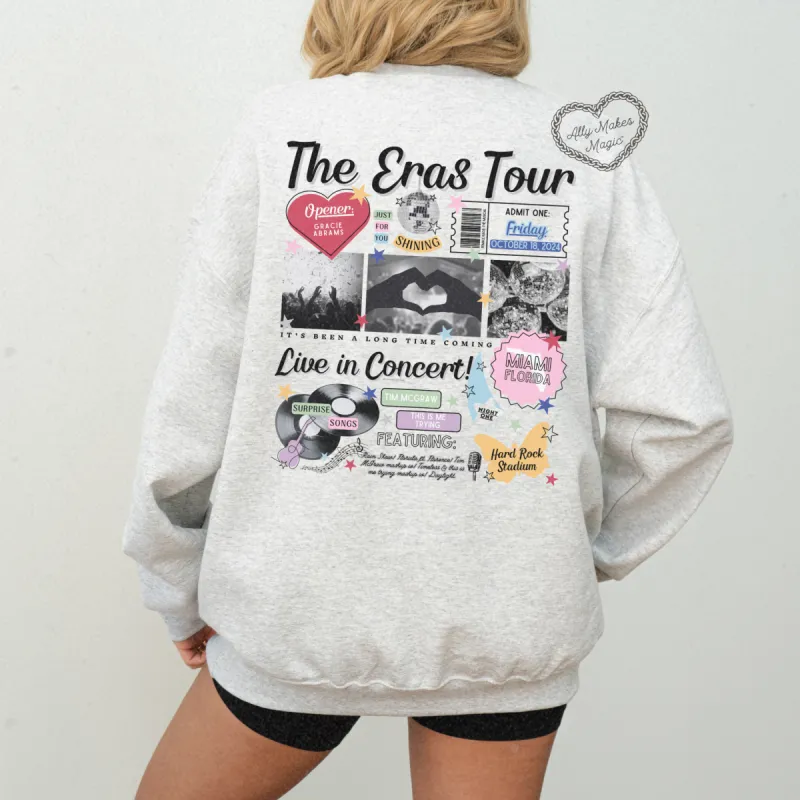 miami night 1 retro sweater | gildan sold by Ally Makes Magic