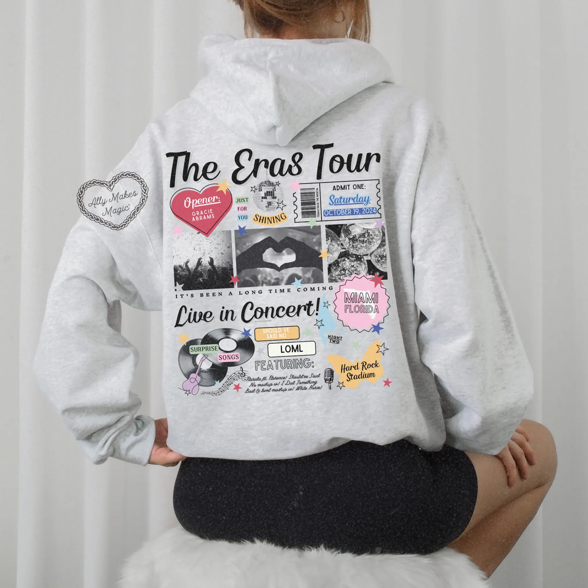 miami night 2 retro hoodie sold by Ally Makes Magic