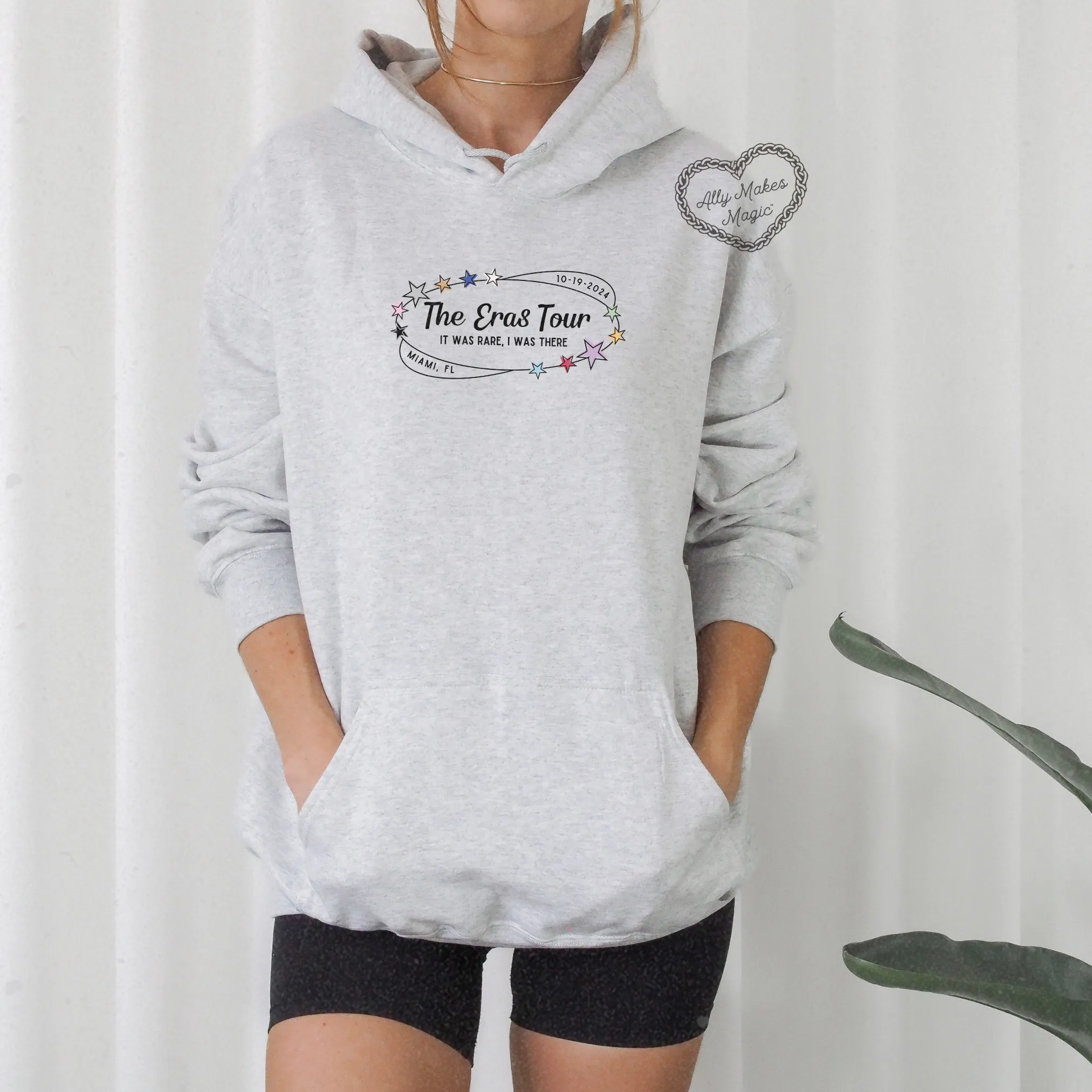 miami night 2 retro hoodie sold by Ally Makes Magic product image thumbnail 2