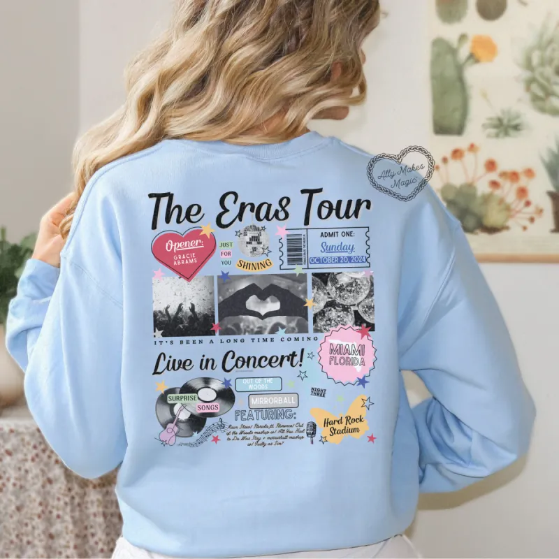 miami night 3 retro sweater | gildan sold by Ally Makes Magic