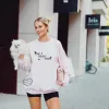 miami night 2 sweater | gildan (tortured) sold by Ally Makes Magic