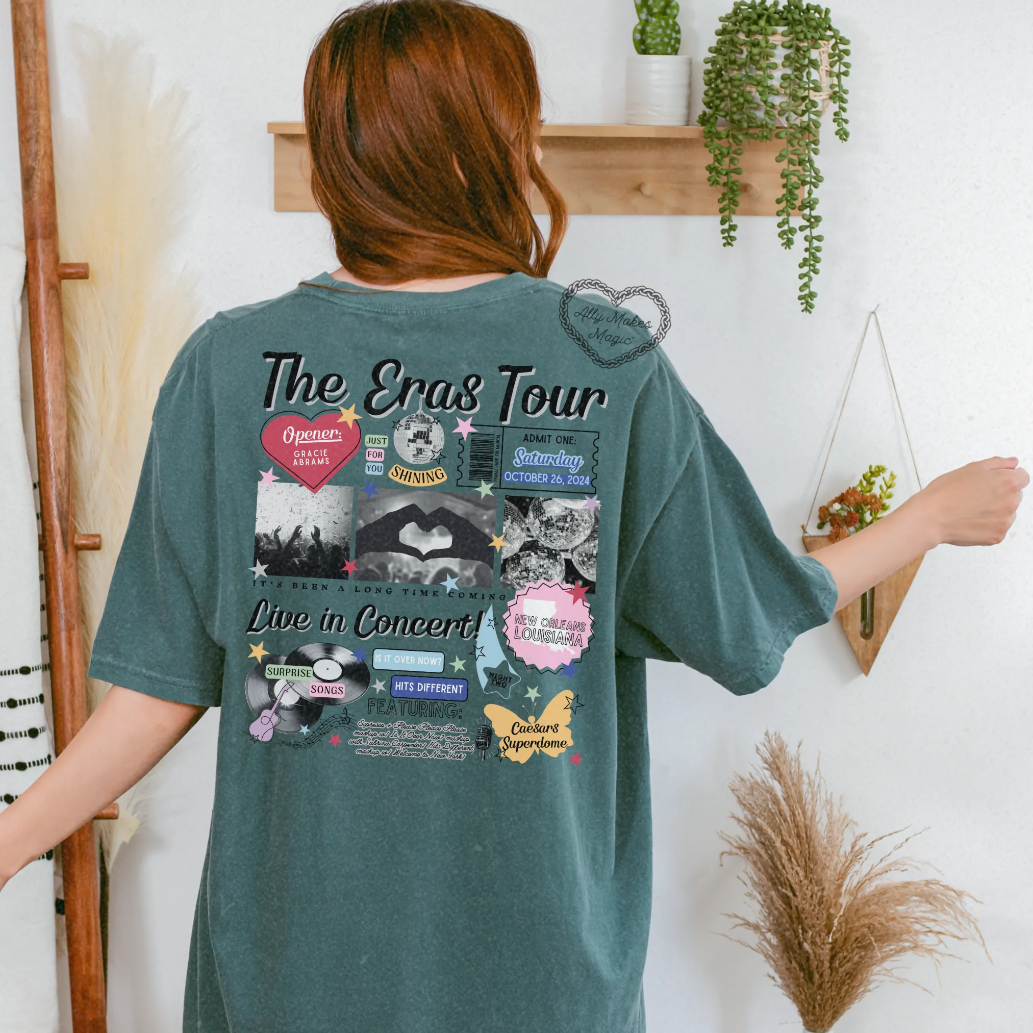 new orleans night 2 retro tee | comfort colors sold by Ally Makes Magic