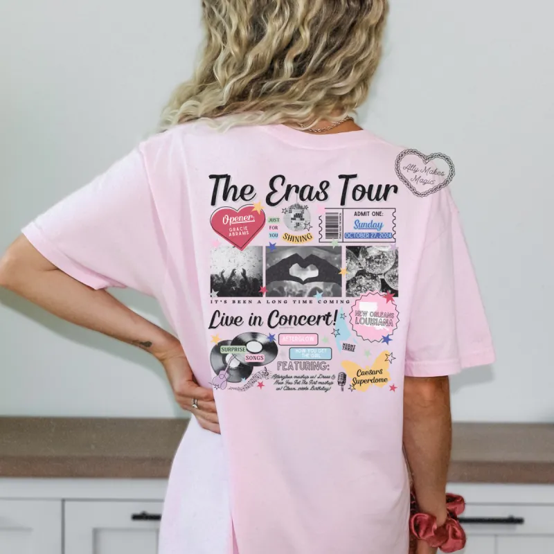 new orleans night 3 retro tee | comfort colors sold by Ally Makes Magic