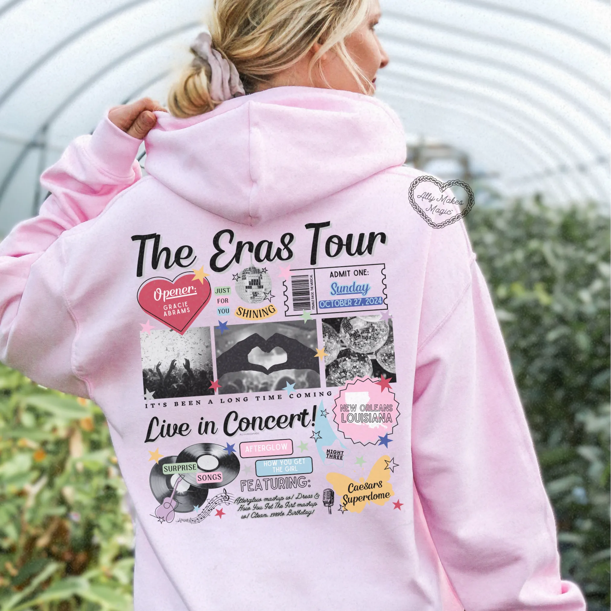 new orleans night 3 retro hoodie sold by Ally Makes Magic