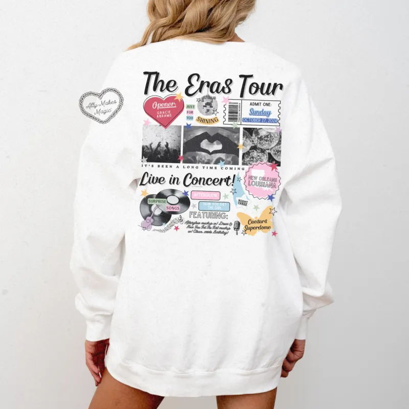 new orleans night 3 retro pullover | comfort colors sold by Ally Makes Magic