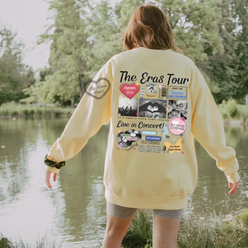 new orleans night 2 retro pullover | comfort colors sold by Ally Makes Magic