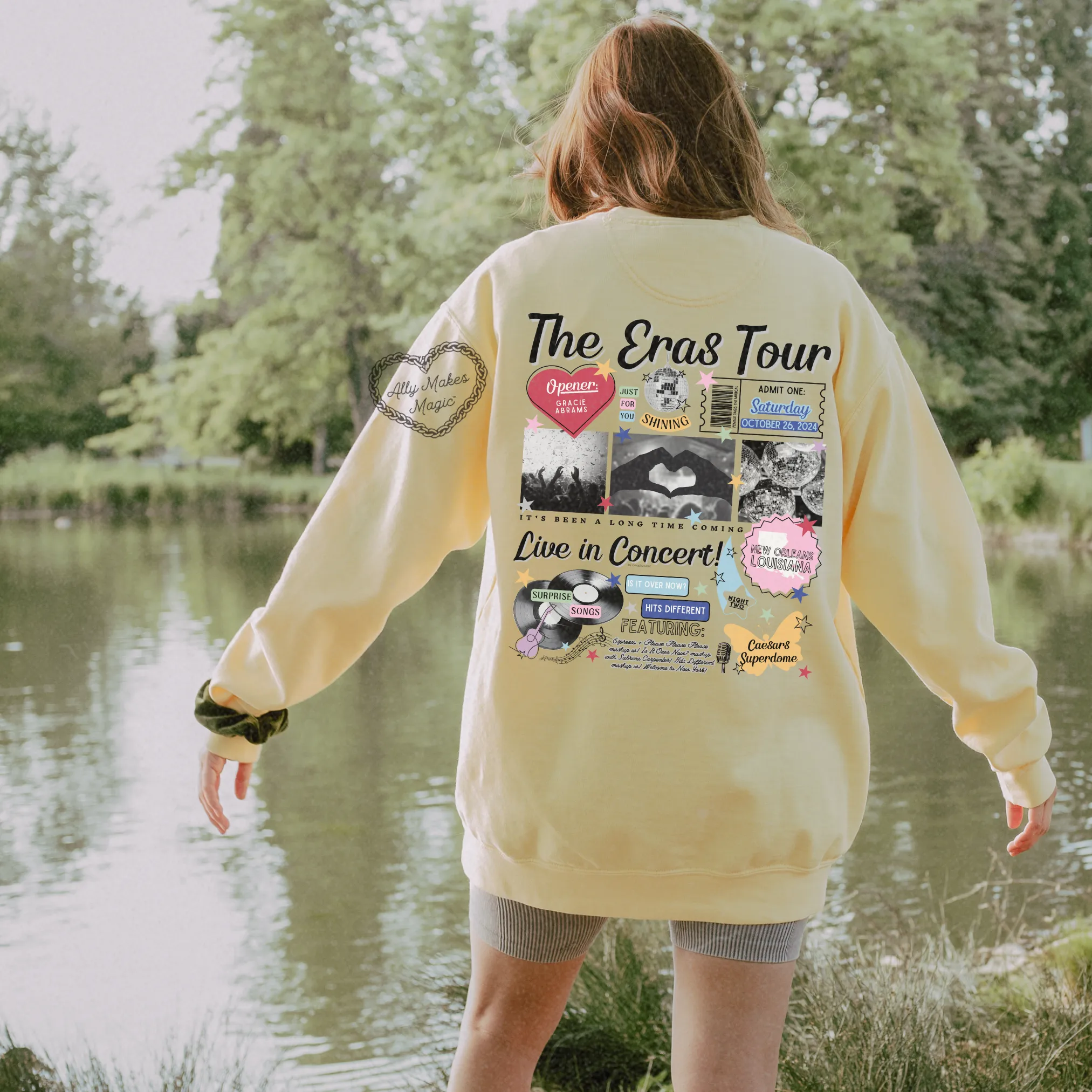 new orleans night 2 retro pullover | comfort colors sold by Ally Makes Magic