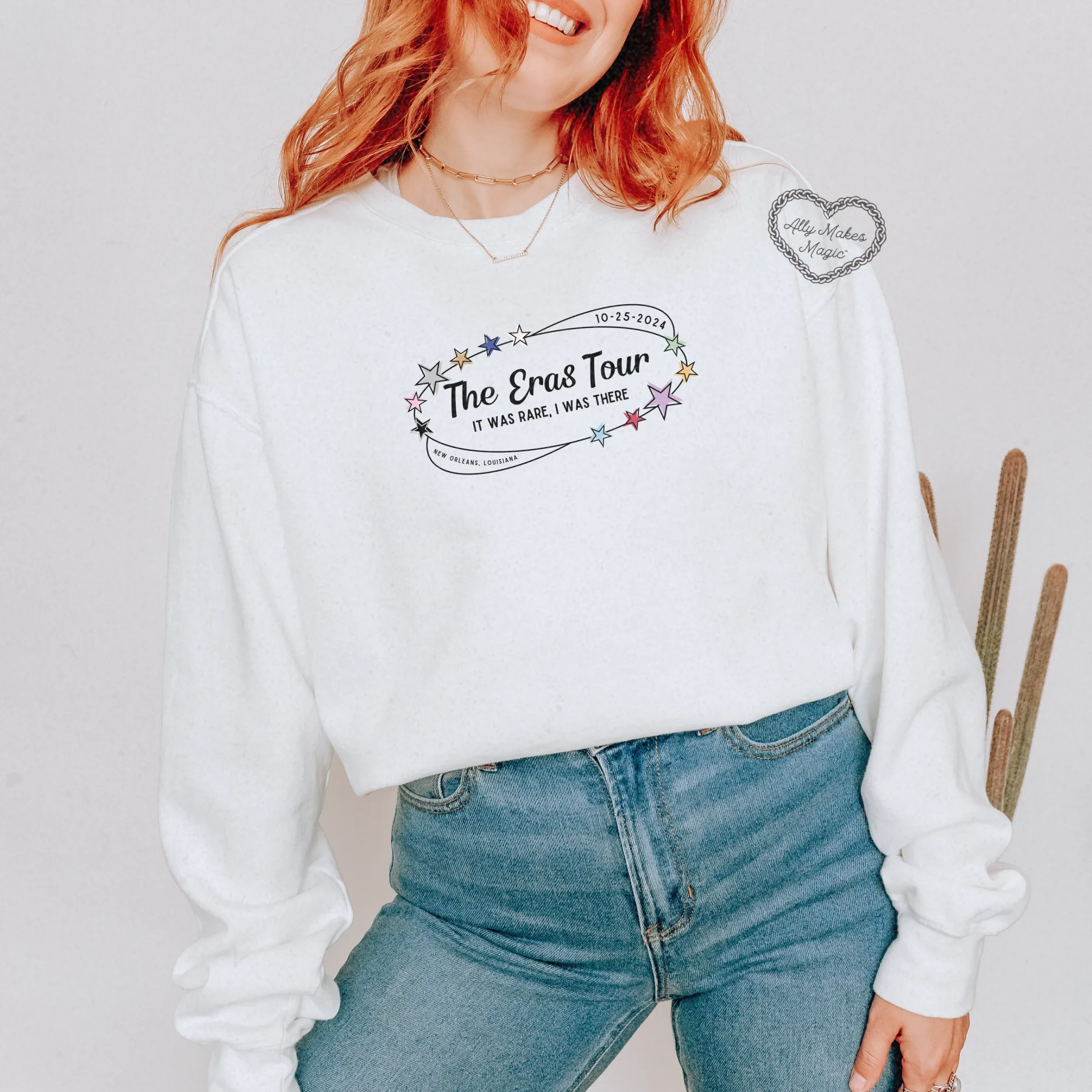 new orleans night 1 retro pullover | comfort colors sold by Ally Makes Magic product image thumbnail 2