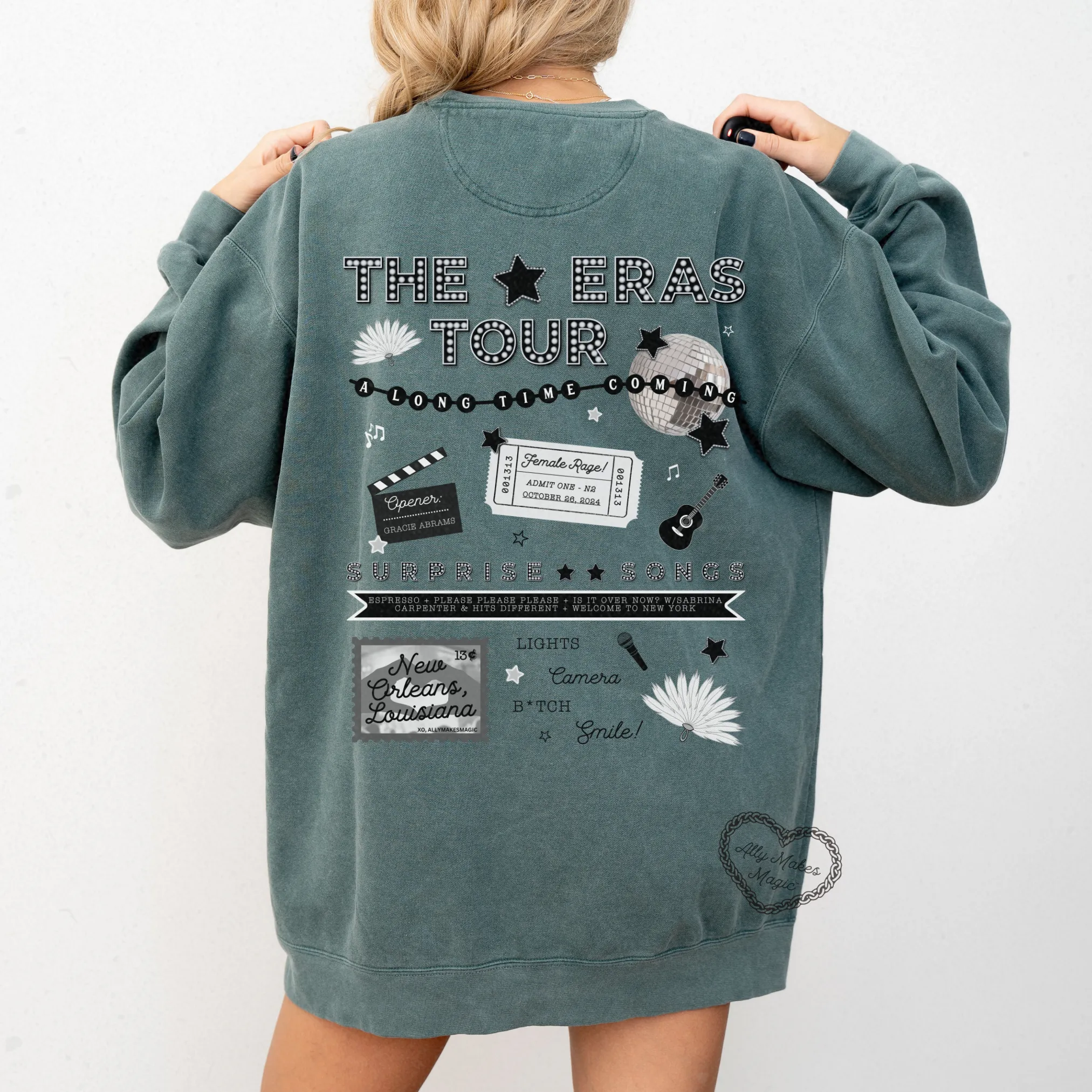 new orleans night 2 pullover | comfort colors (tortured) sold by Ally Makes Magic