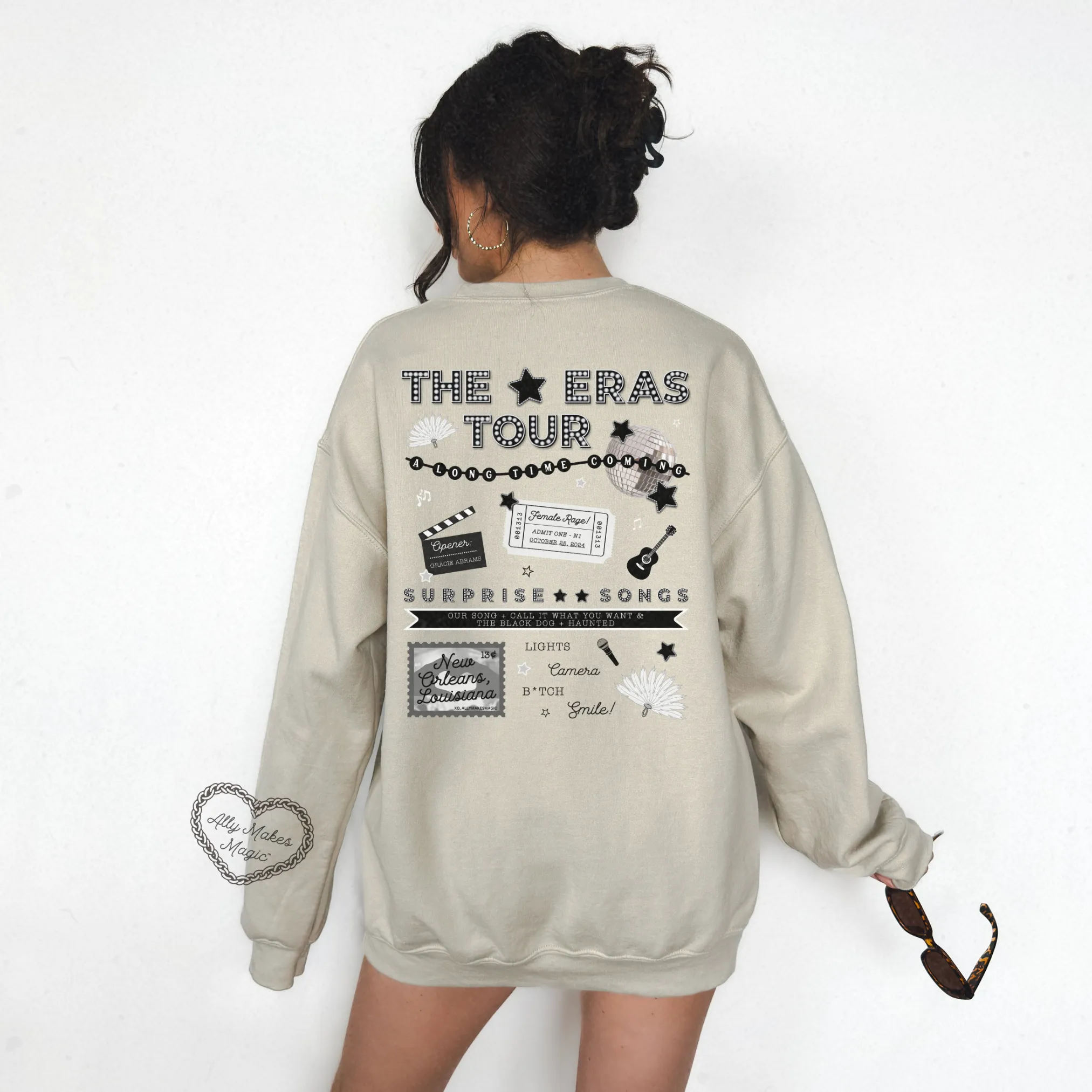 new orleans night 1 sweater | gildan (tortured) sold by Ally Makes Magic