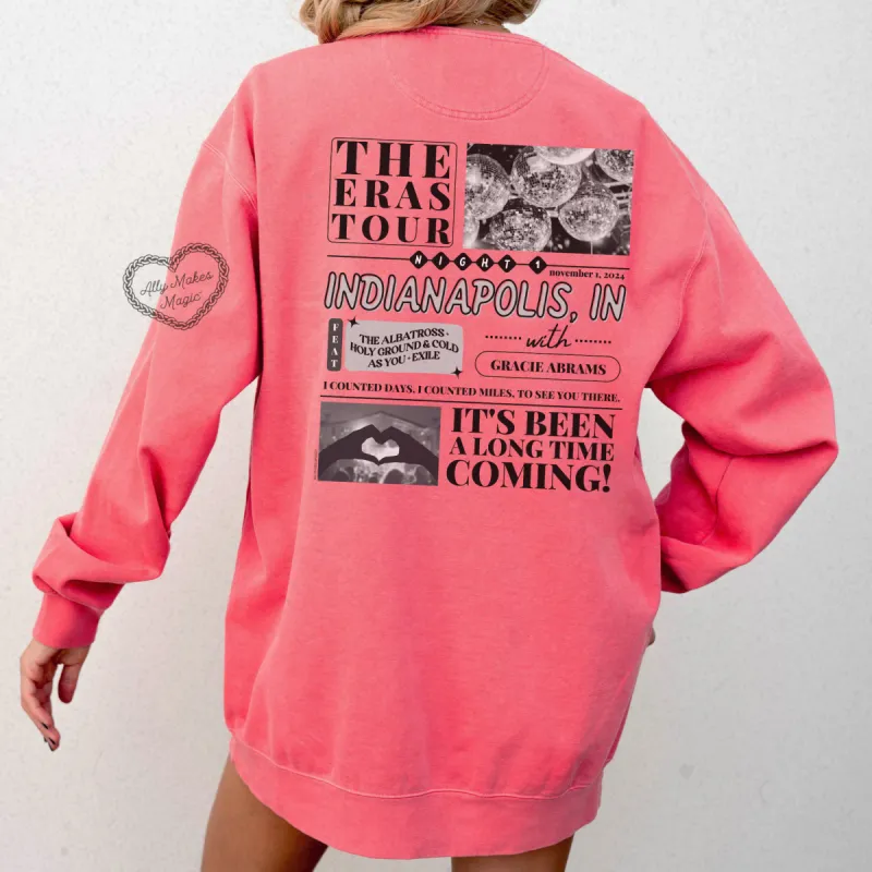 indianapolis night 1 pullover | comfort colors sold by Ally Makes Magic