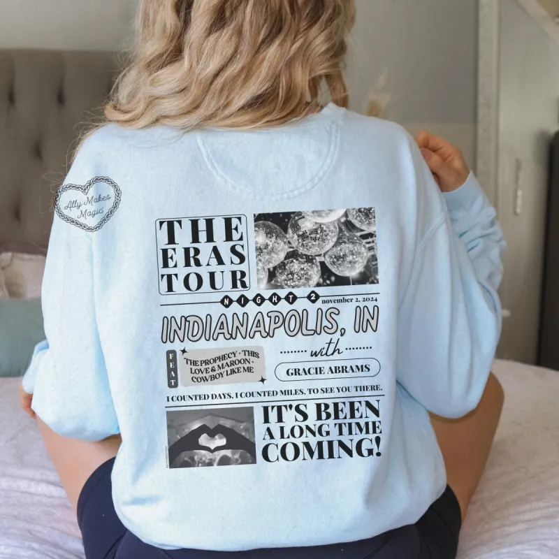 indianapolis night 2 pullover | comfort colors sold by Ally Makes Magic
