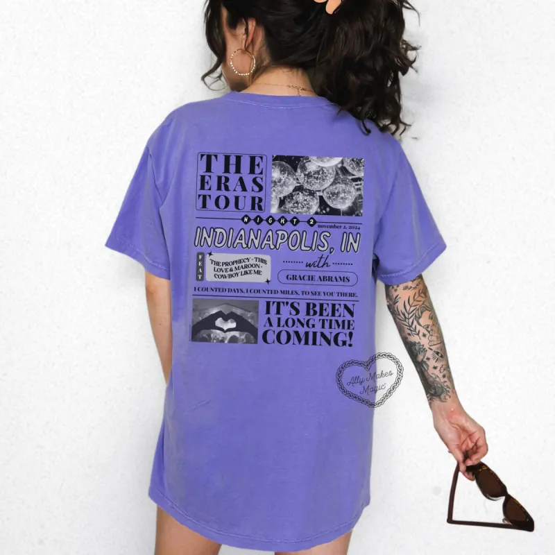 indianapolis night 2 tee | comfort colors sold by Ally Makes Magic