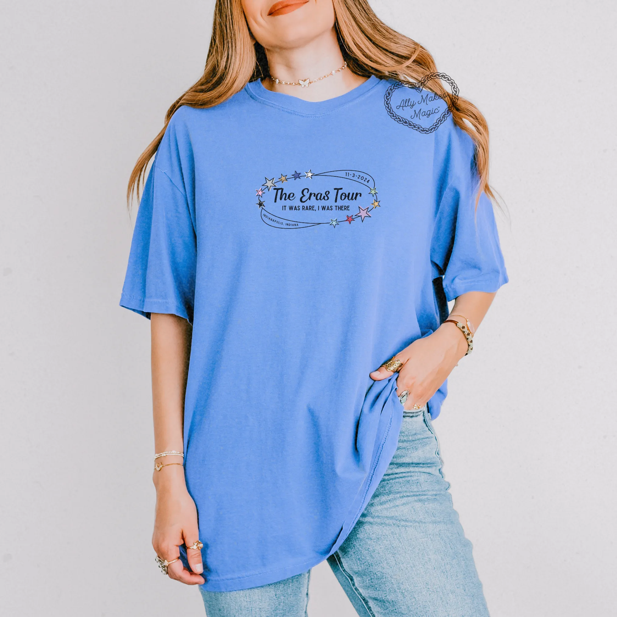 indianapolis night 3 retro tee | comfort colors sold by Ally Makes Magic product image thumbnail 2