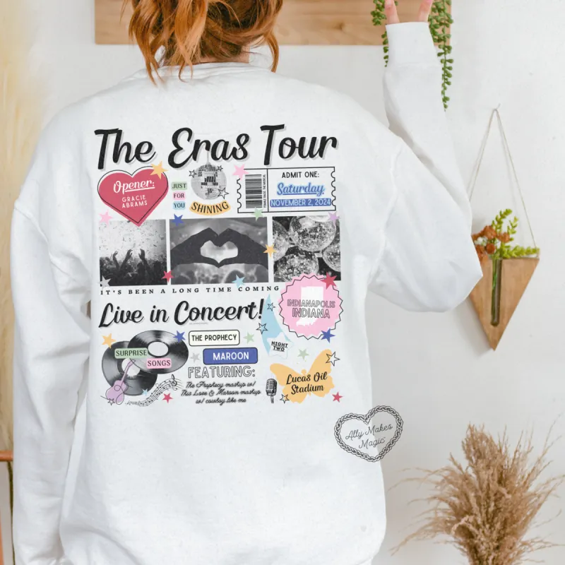 indianapolis night 2 retro pullover | comfort colors sold by Ally Makes Magic