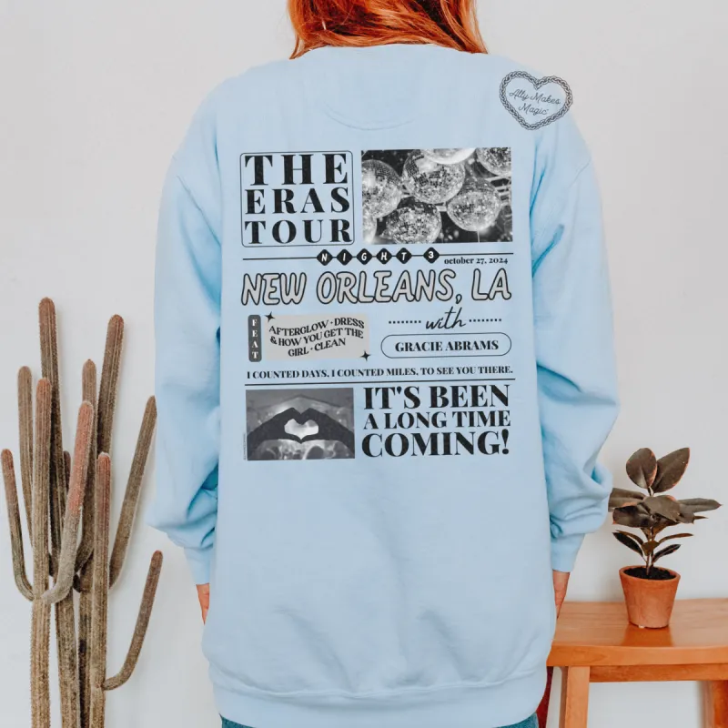 new orleans night 3 pullover | comfort colors sold by Ally Makes Magic