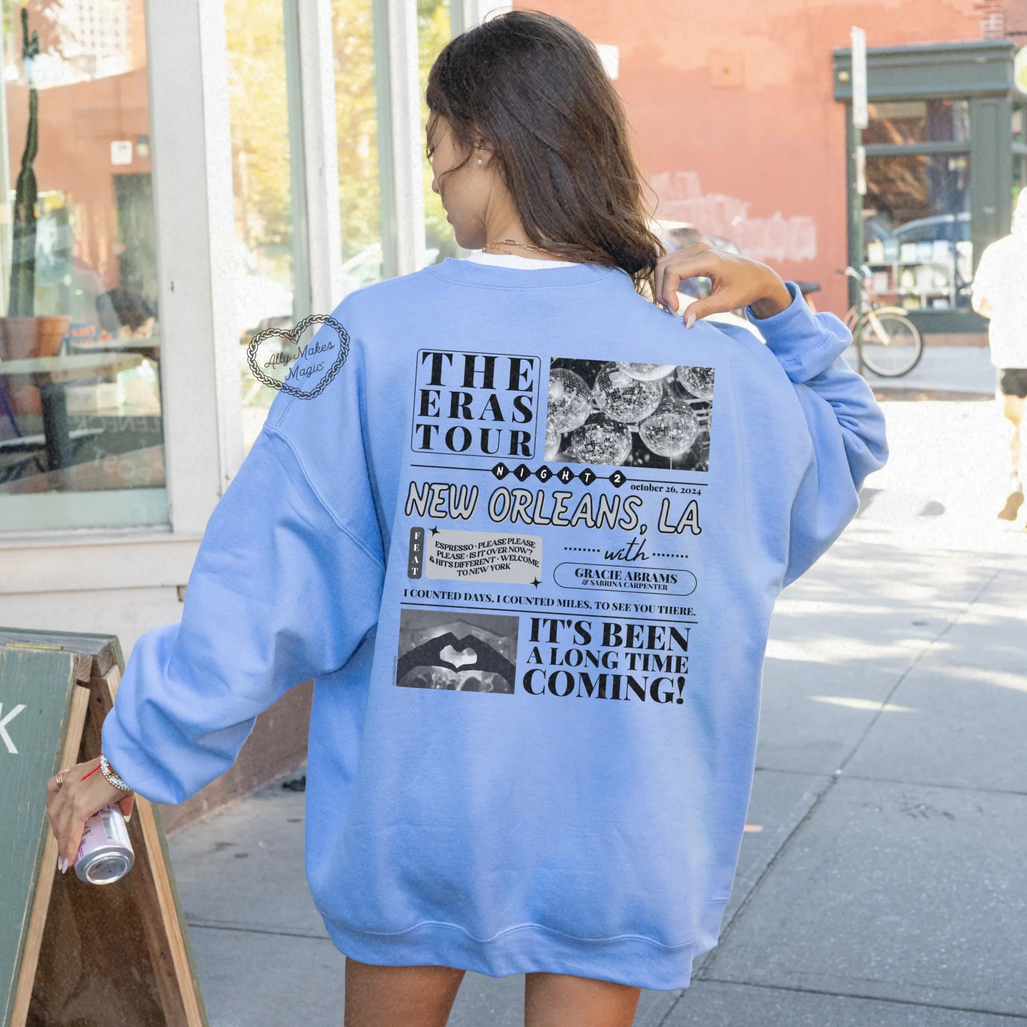 new orleans night 2 sweater | gildan sold by Ally Makes Magic