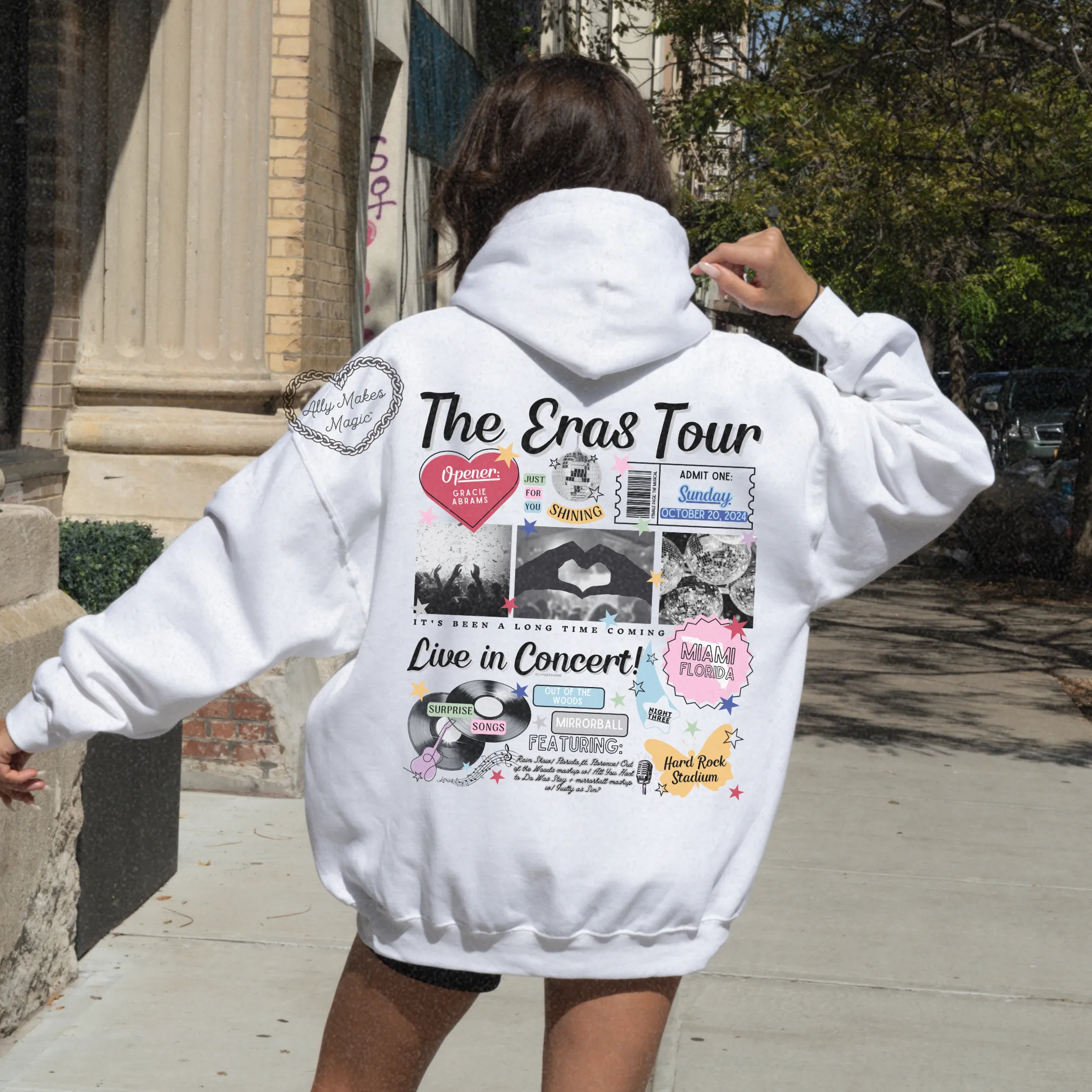 miami night 3 retro hoodie sold by Ally Makes Magic