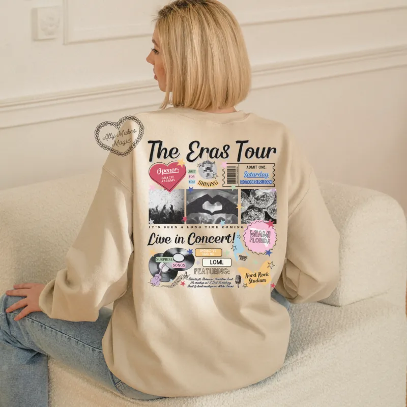 miami night 2 retro sweater | gildan sold by Ally Makes Magic