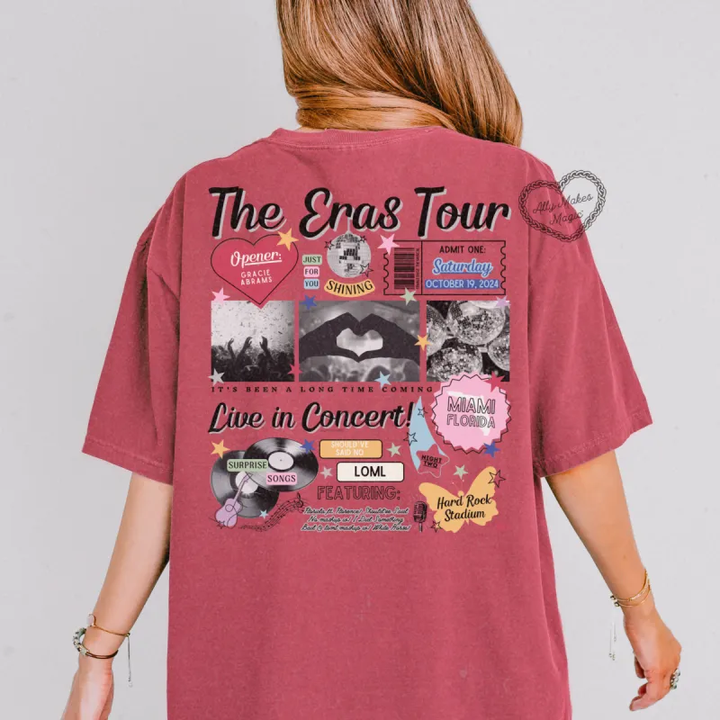 miami night 2 retro tee | comfort colors sold by Ally Makes Magic