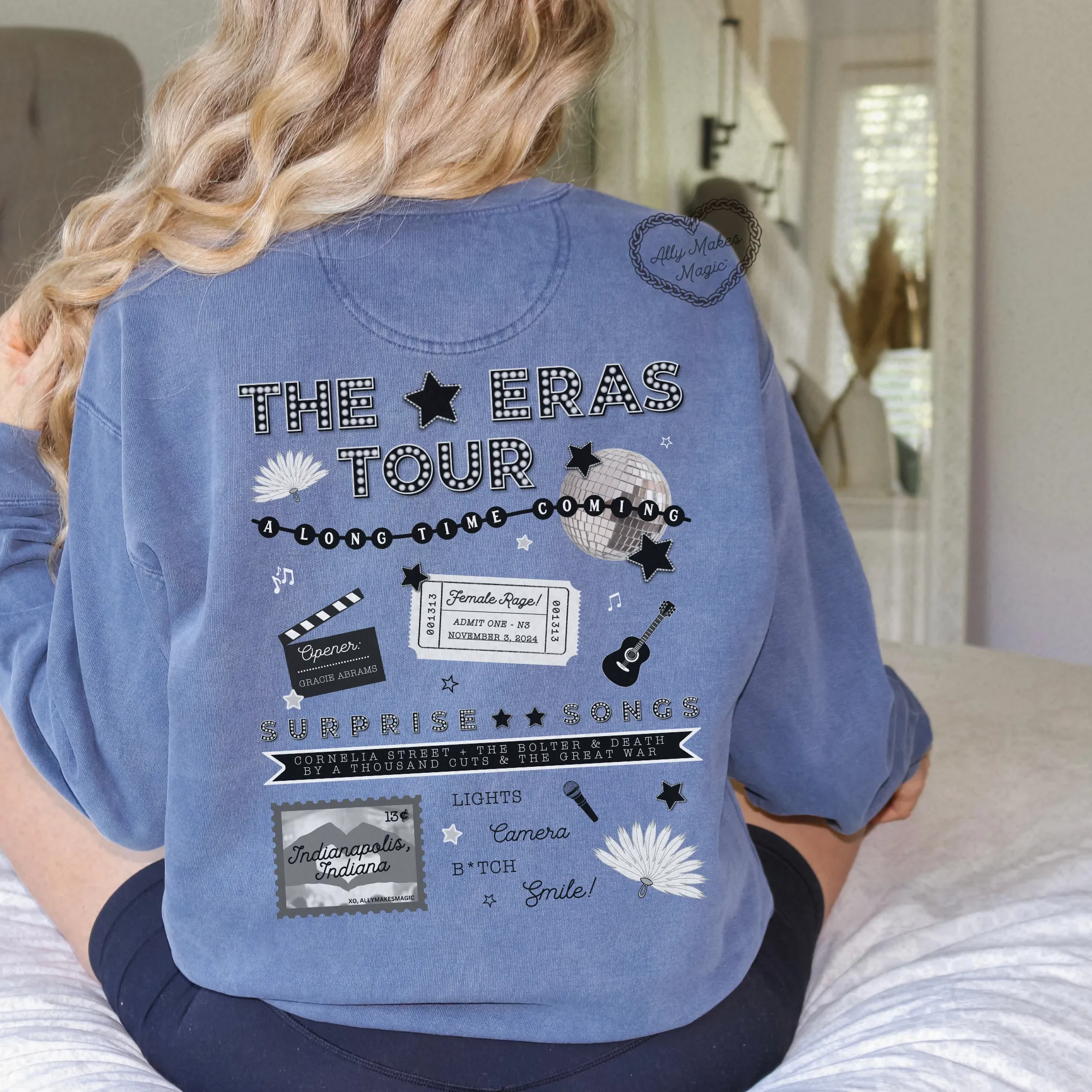 indianapolis night 3 pullover | comfort colors *custom* sold by Ally Makes Magic