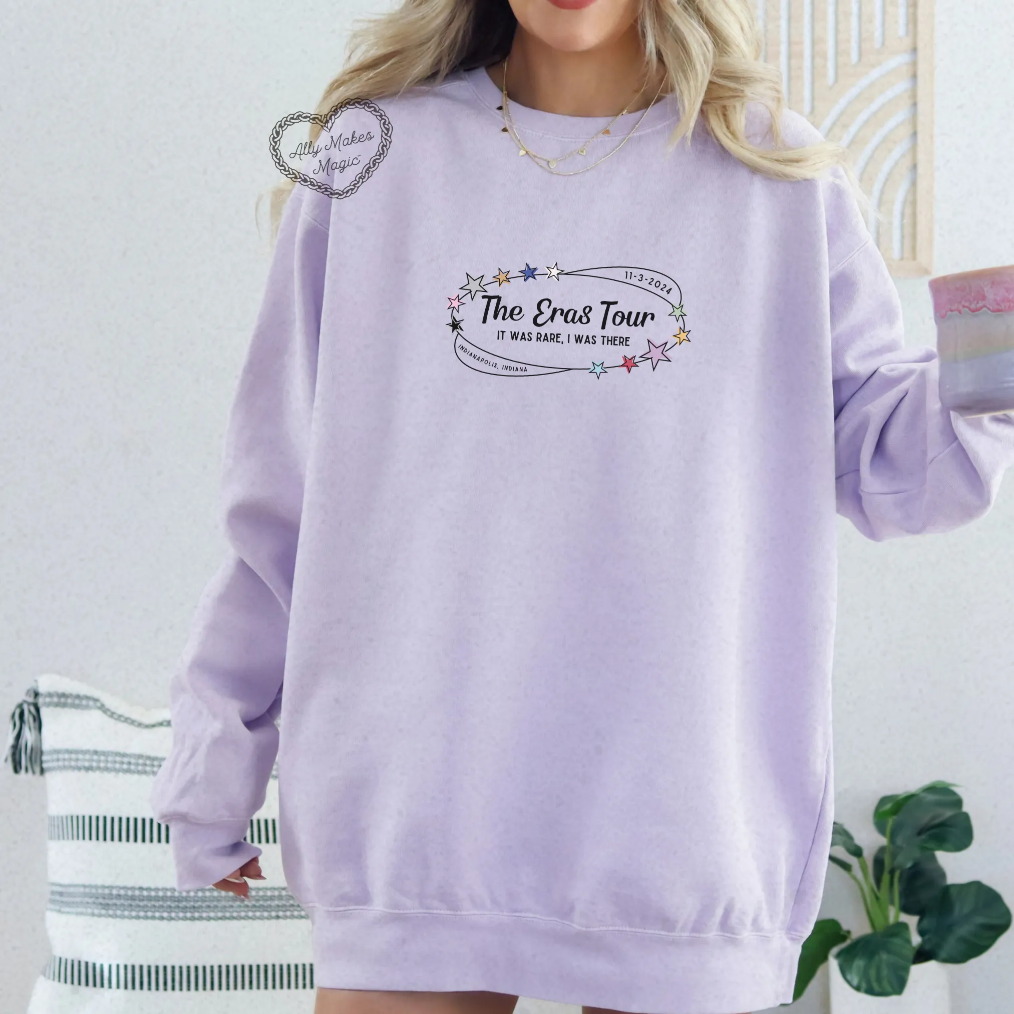 indianapolis night 3 pullover | comfort colors *custom* sold by Ally Makes Magic product image thumbnail 4