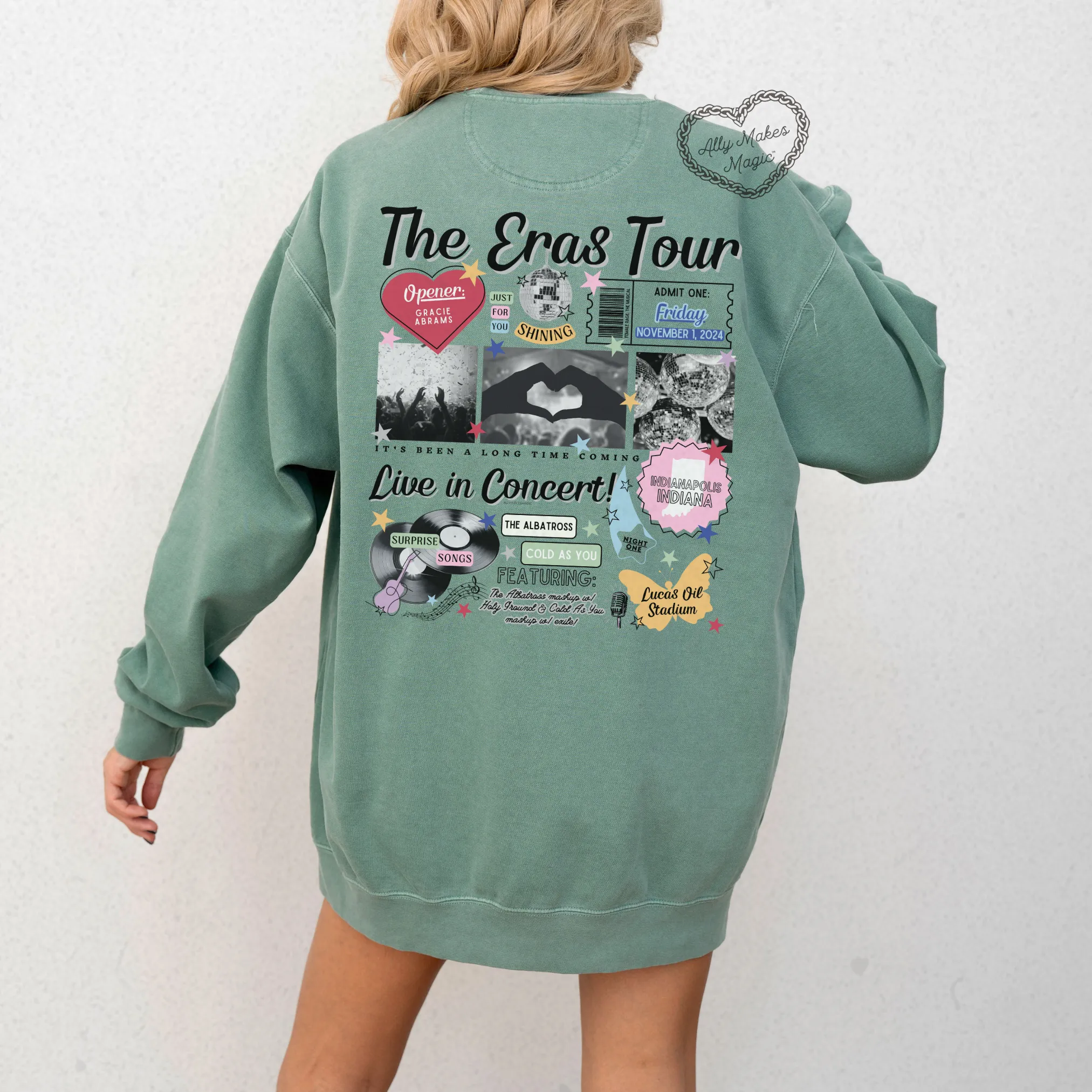 indianapolis night 1 pullover | comfort colors *custom* sold by Ally Makes Magic product image thumbnail 3