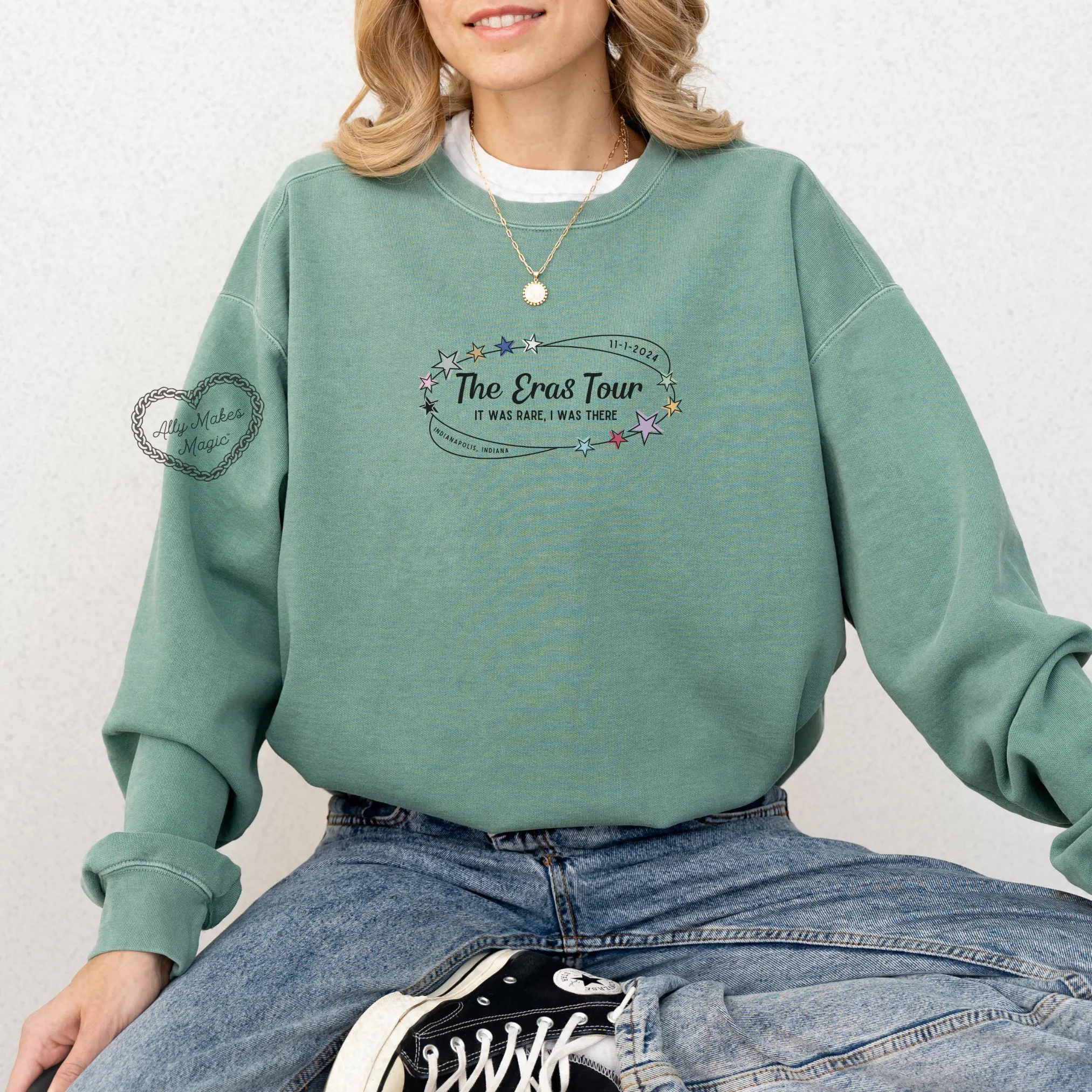 indianapolis night 1 pullover | comfort colors *custom* sold by Ally Makes Magic product image thumbnail 4