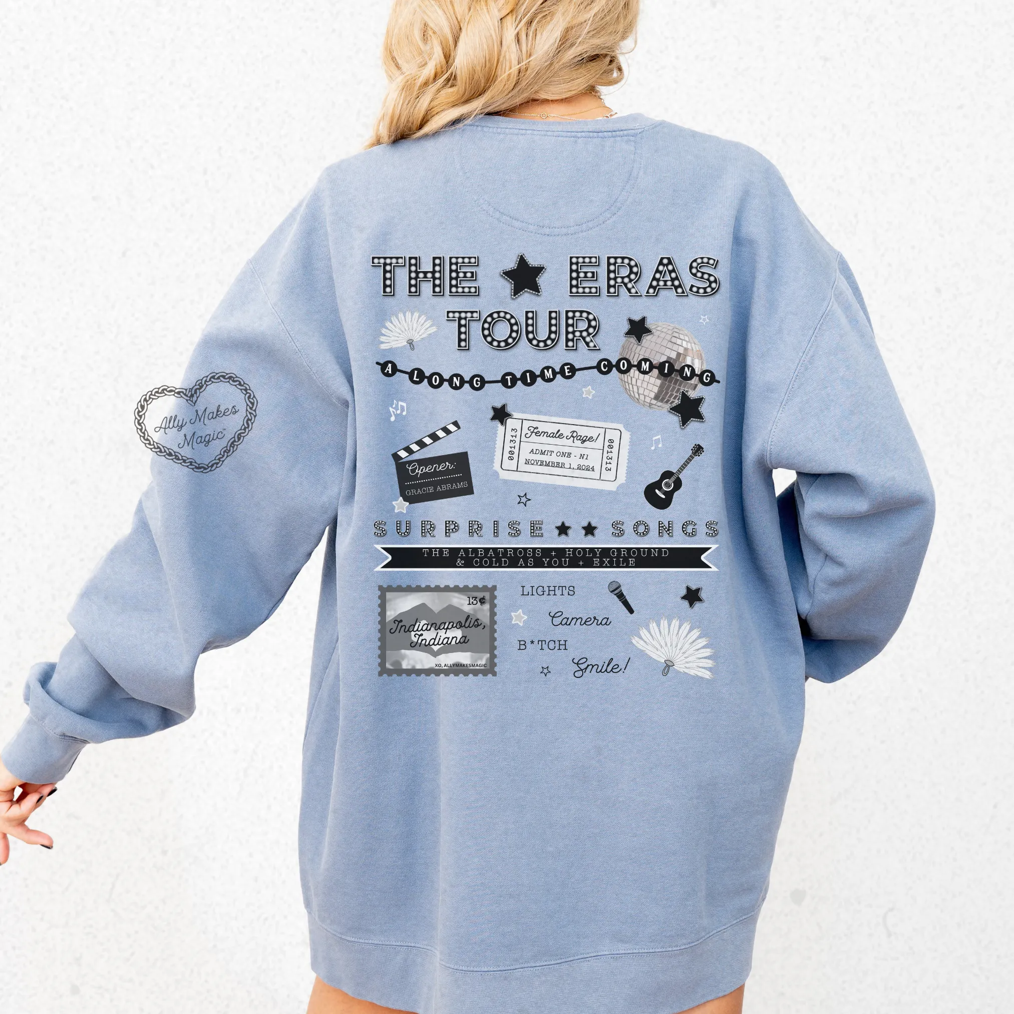 indianapolis night 1 pullover | comfort colors *custom* sold by Ally Makes Magic