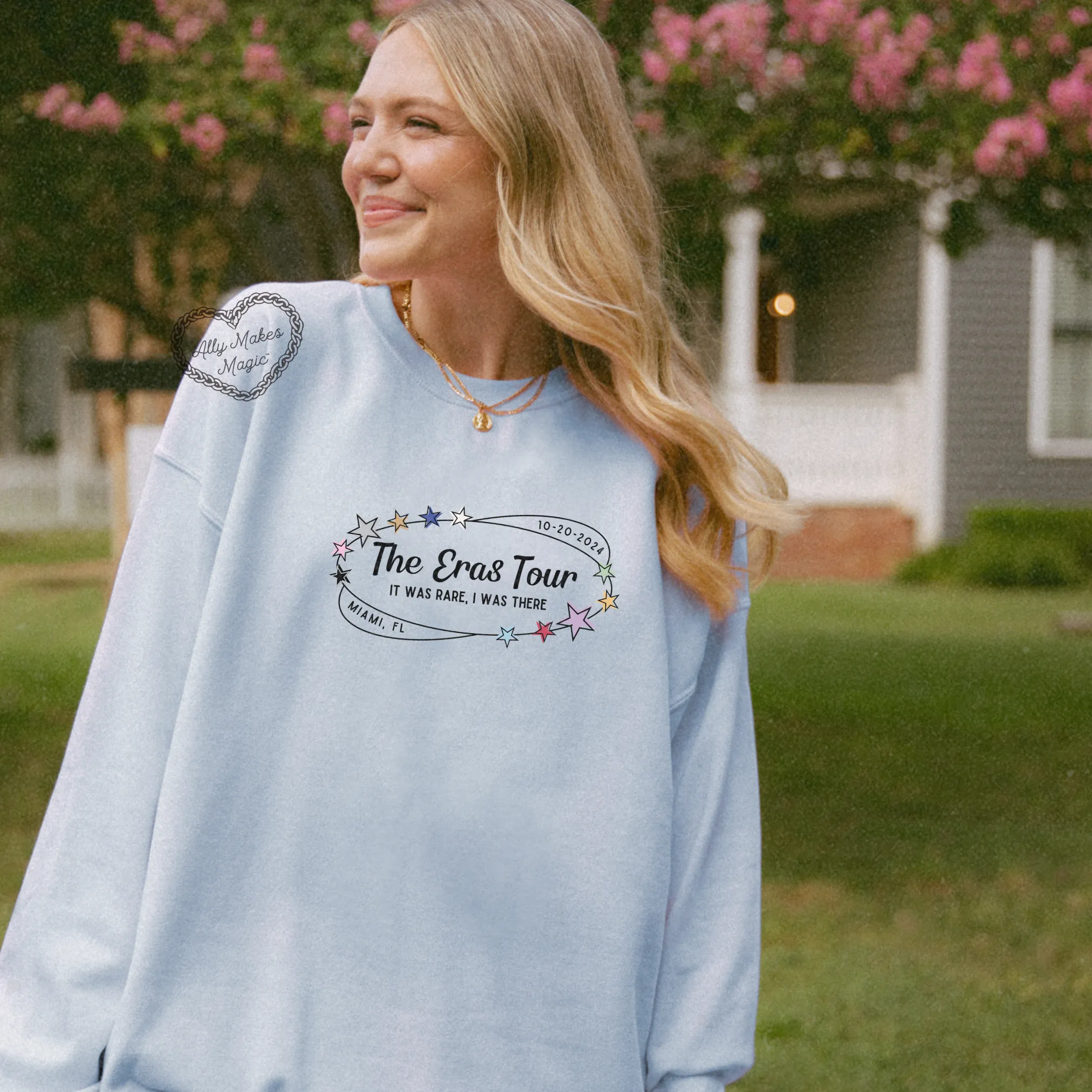 miami night 3 sweater | gildan *custom* sold by Ally Makes Magic product image thumbnail 4