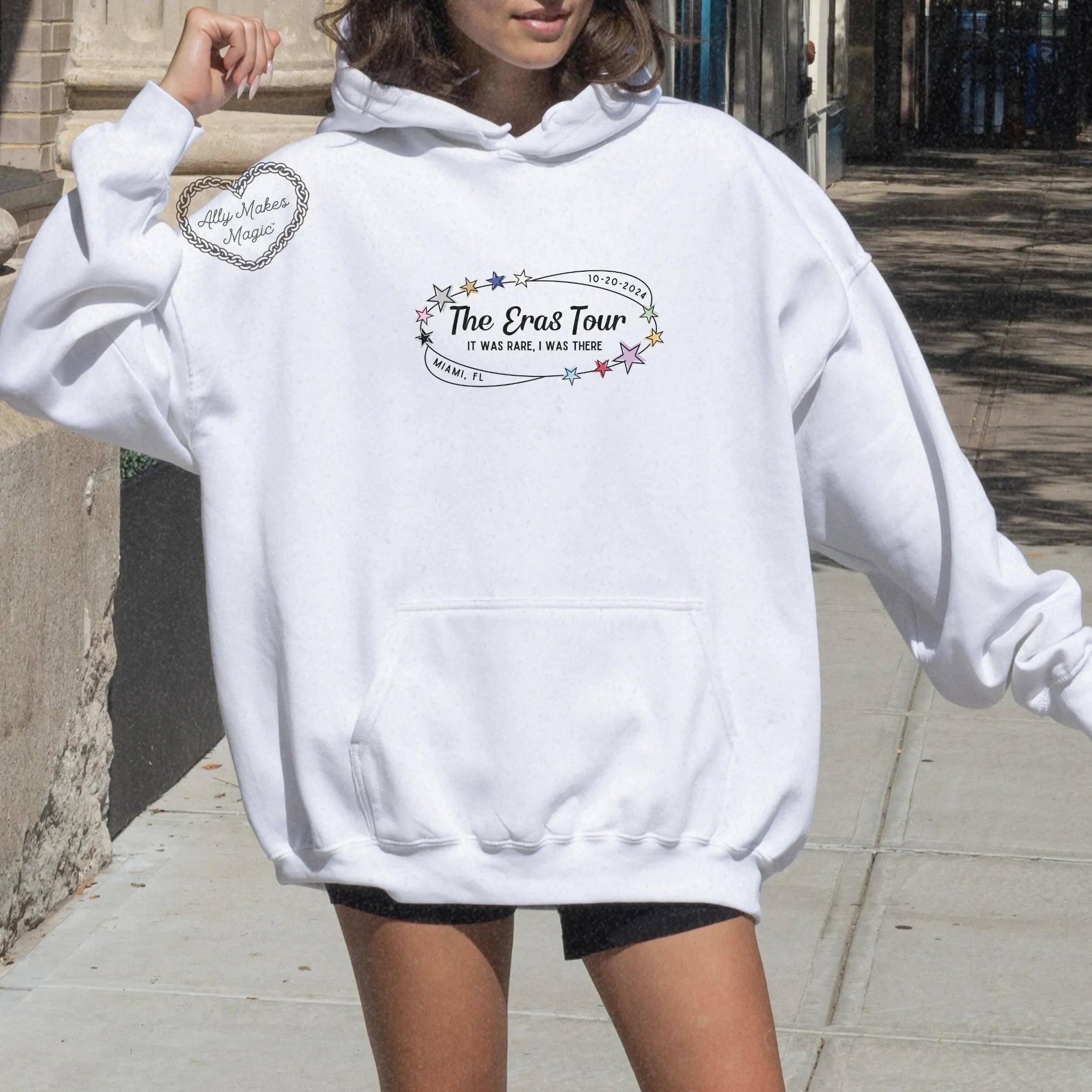 miami night 3 hoodie *custom* sold by Ally Makes Magic product image thumbnail 4