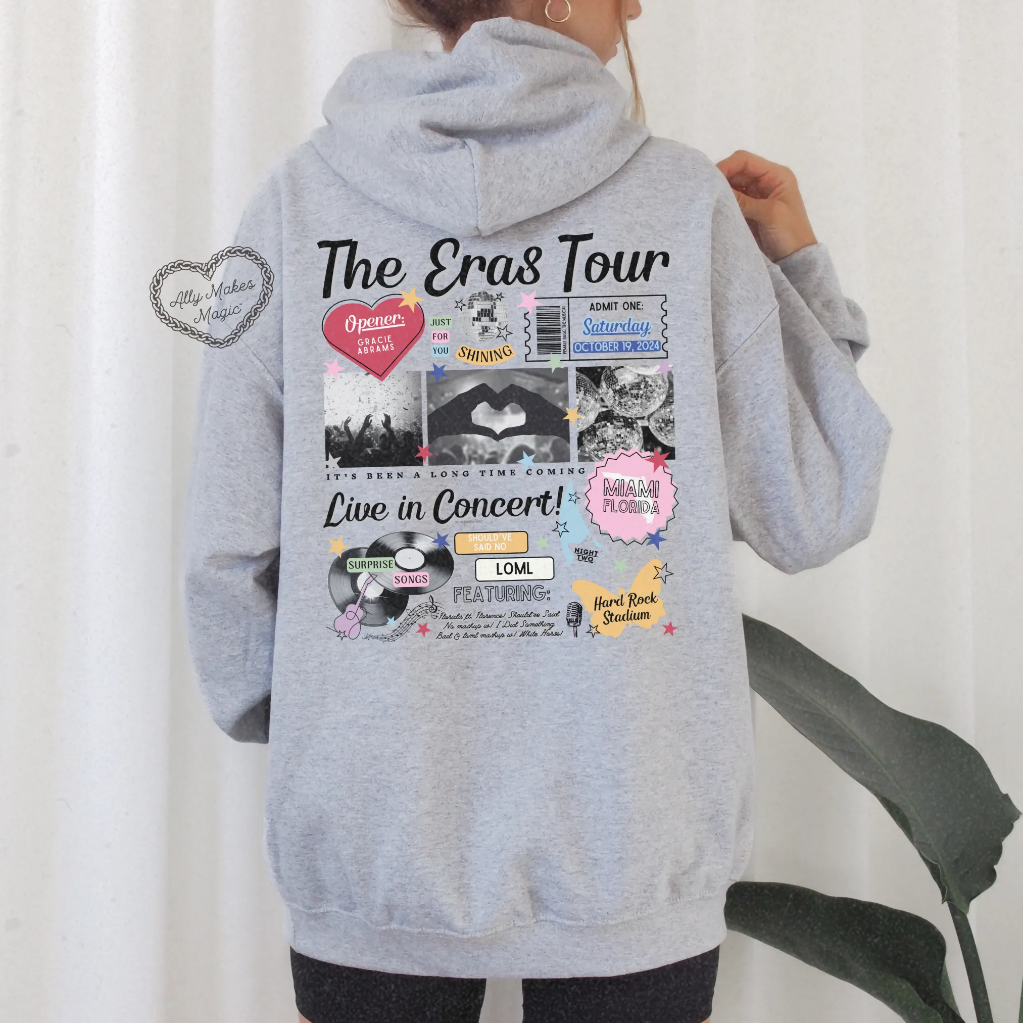 miami night 2 hoodie *custom* sold by Ally Makes Magic product image thumbnail 3