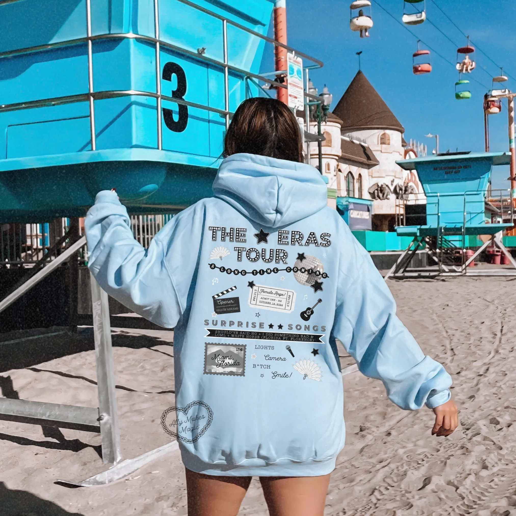 miami night 2 hoodie *custom* sold by Ally Makes Magic