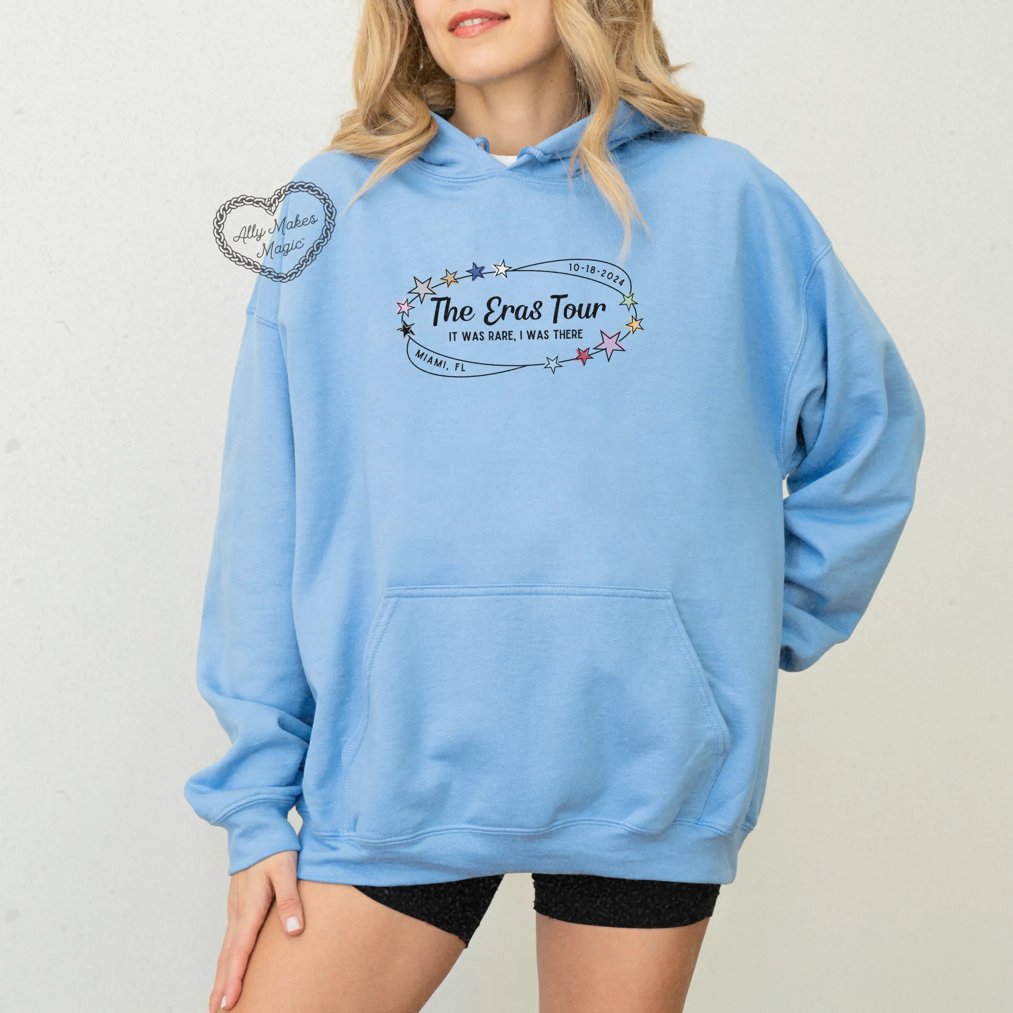 miami night 1 hoodie *custom* sold by Ally Makes Magic product image thumbnail 4